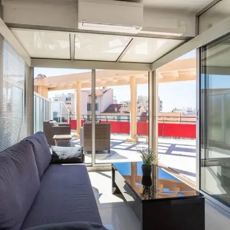 Apartmán Centrally Located Flat With Sea View Terrasse